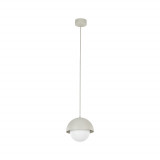 Lampa wisząca ze szklaną kulą Bono 17cm beż / biały TK Lighting