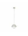 Lampa wisząca ze szklaną kulą Bono 17cm beż / biały TK Lighting