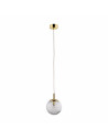 Lampa wisząca dekoracyjna szklana kula Cadix 14cm przeźroczysty / złoty TK Lighting