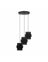 Lamp wisząca potrójna Calisto Black III 45cm czarna TK Lighting