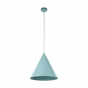 Lampa wisząca stożek Cono Mint 32cm miętowa TK Lighting