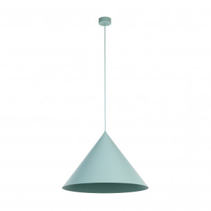Lampa wisząca stożek Cono Mint 50cm miętowa TK Lighting