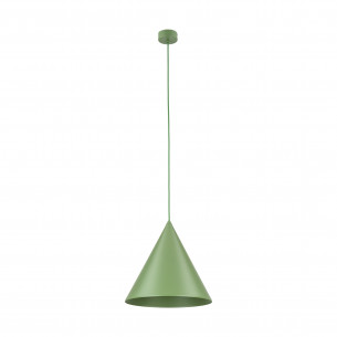 Lampa wisząca stożek Cono Peapod 32cm zielona TK Lighting