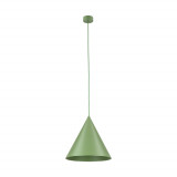 Lampa wisząca stożek Cono Peapod 32cm zielona TK Lighting