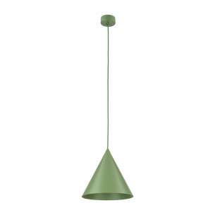 Lampa wisząca stożek Cono Peapod 25cm zielona TK Lighting