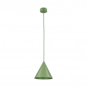 Lampa wisząca stożek Cono Peapod 19cm zielona TK Lighting