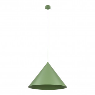 Lampa wisząca stożek Cono Peapod 50cm zielona TK Lighting