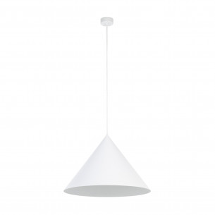 Lampa wisząca stożek Cono White 50cm biała TK Lighting