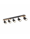 Reflektor sufitowy loft Cover Wood V czarny / drewno TK Lighting