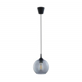 Lampa wisząca szklana kula Cubus 20cm grafitowa TK Lighting