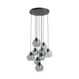 Lampa wisząca szklane kule Cubus IX 58cm grafitowa TK Lighting