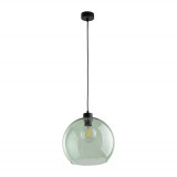 Lampa wisząca szklana kula Cubus 30cm zielona TK Lighting