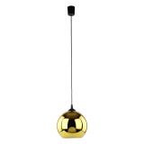 Lampa wisząca szklana kula Cubus 25cm złota TK Lighting