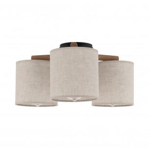 Lampa sufitowa 3 punktowa Deva len TK Lighting