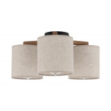 Lampa sufitowa 3 punktowa Deva len TK Lighting