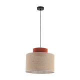 Lampa wisząca boho Duo 38cm juta / ceglany TK Lighting