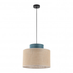 Lampa wisząca boho Duo 38cm juta / zielony TK Lighting