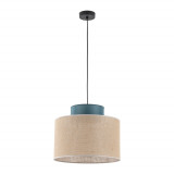 Lampa wisząca boho Duo 38cm juta / zielony TK Lighting