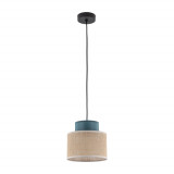 Lampa wisząca boho Duo 20cm juta / zielony TK Lighting