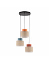 Lampa wisząca boho 3 punktowa Duo 35cm juta / multikolor TK Lighting