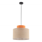 Lampa wisząca boho Duo 38cm juta / pomarańczowy TK Lighting
