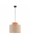 Lampa wisząca boho Duo 38cm juta / pomarańczowy TK Lighting