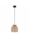 Lampa wisząca boho Duo 20cm juta / pomarańczowy TK Lighting