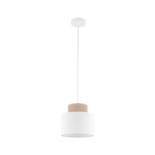 Lampa wisząca boho Duo 20cm juta / biały TK Lighting