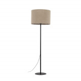 Lampa podłogowa z abażurem Earth 50cm juta / czarny TK Lighting