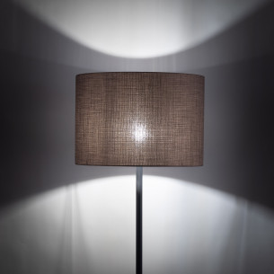 Lampa podłogowa z abażurem Earth 50cm brązowy / czarny TK Lighting 2