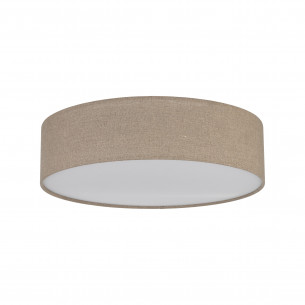 Plafon okrągły z abażurem Earth 60cm len TK Lighting