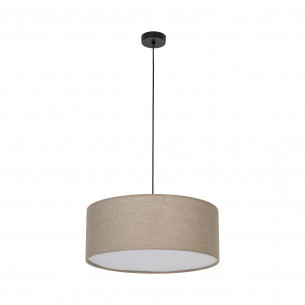 Lampa wisząca z abażurem Earth 50cm juta TK Lighting
