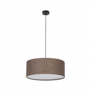 Lampa wisząca z abażurem Earth 50cm brązowa TK Lighting