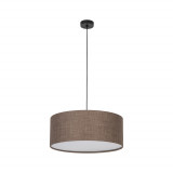 Lampa wisząca z abażurem Earth 50cm brązowa TK Lighting