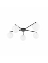 Plafon 5 szklanych kul Elton 67cm biały / czarny TK Lighting