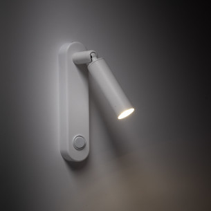 Kinkiet z włącznikiem Enzo Long biały TK Lighting