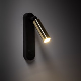 Kinkiet z włącznikiem Enzo Long czarno-złoty TK Lighting