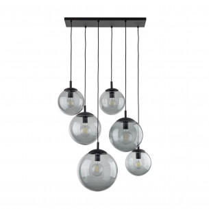 Lampa wisząca szklane kule na listwie Esme VI 77cm grafitowa TK Lighting