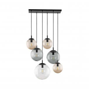 Lampa wisząca szklane kule na listwie Esme VI 77cm multikolor TK Lighting