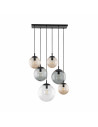 Lampa wisząca szklane kule na listwie Esme VI 77cm multikolor TK Lighting