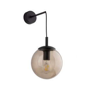 Kinkiet wiszący szklana kula Esme topaz brązowy / czarny TK Lighting