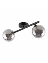 Plafon szklany 2 kule Estera grafit lustrzany / czarny TK Lighting