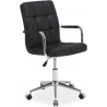 Q022 Duty black quilted office chair Signal