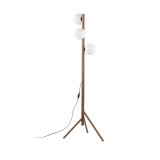 Lampa podłogowa szklane kule na trójnogu Estera 150cm biały / sosna TK Lighting