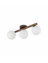 Plafon szklany 3 kule Estera biały / orzech TK Lighting