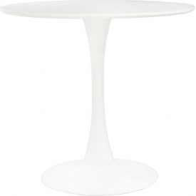 Skinny 80 white one leg round dining table Simplet