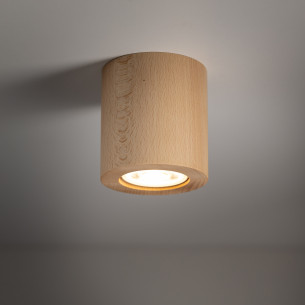 Lampa spot drewniana Eve 8cm buk TK Lighting