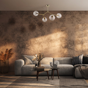 Lampa sufitowa 4 szklane kule Fairy 74cm przeźroczysto-złota TK Lighting 2