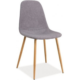 Fox grey upholstered chair Signal