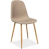 Fox beige upholstered chair Signal